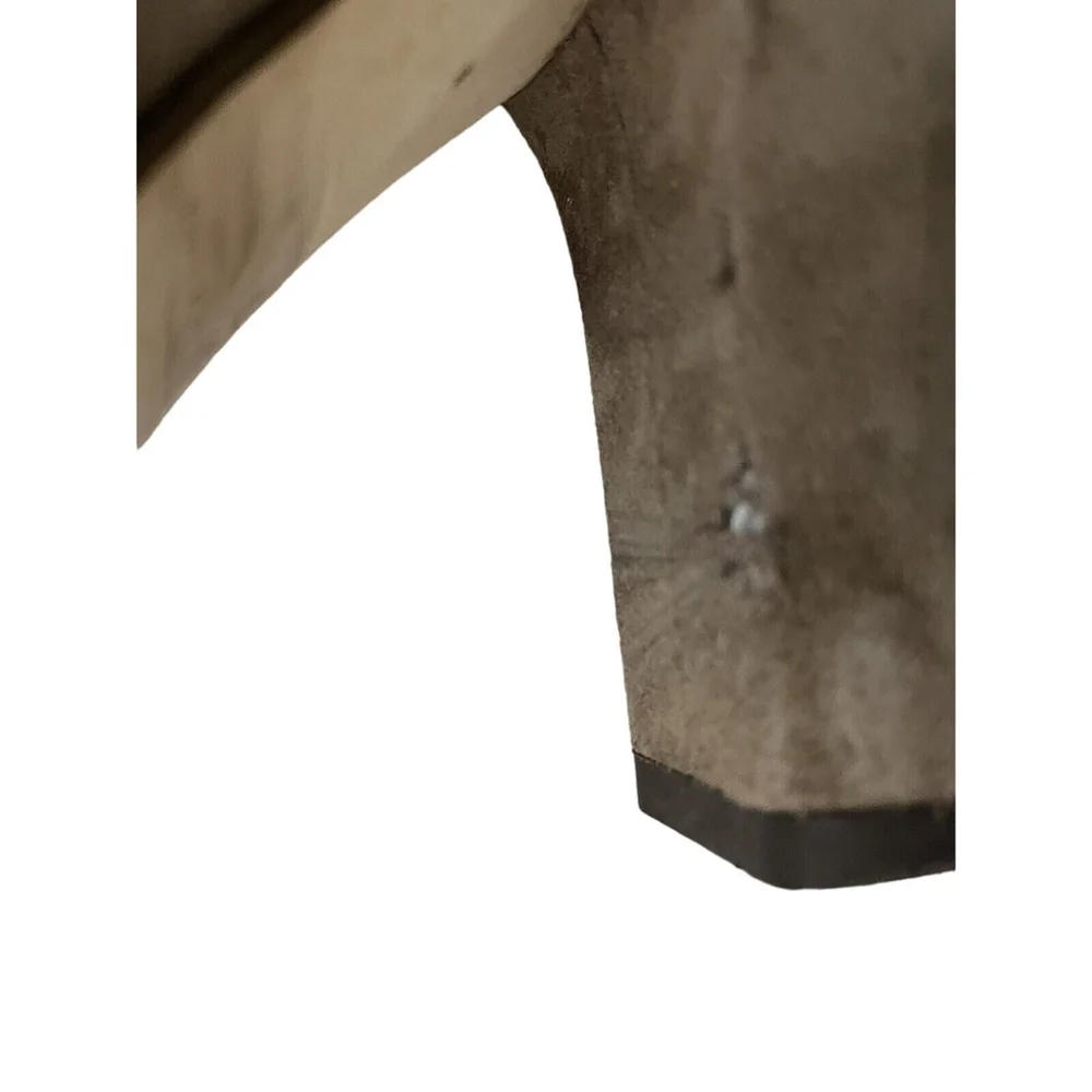Jimmy Choo Malene 85 Suede Knotted Pull On Bootie In Stone EU 36.5 US 6